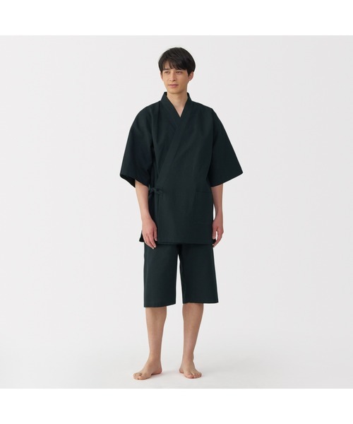 無印良品 紳士 しじら織 甚平