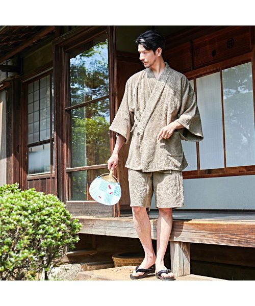 ディータ(Dita) パイル甚平 メンズ タオル地