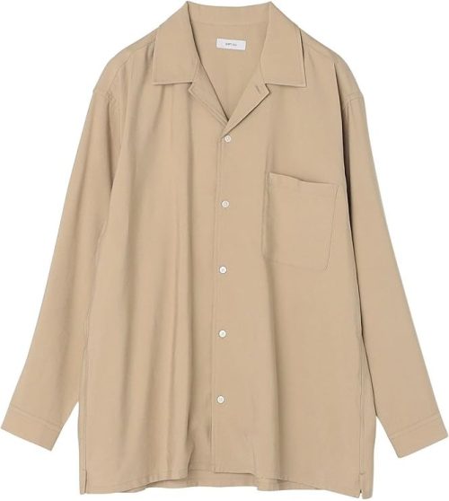 シップス エニィ(SHIPS any) ビスコース モザイクツイル ライト オープンカラー シャツ