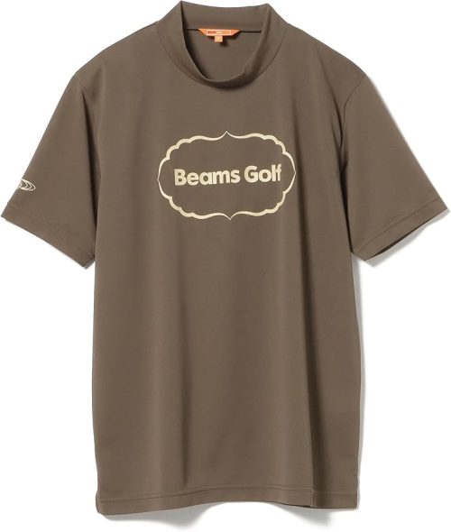 ビームスゴルフ(BEAMS GOLF) ORANGE LABEL / シーズンロゴ モックネックシャツ