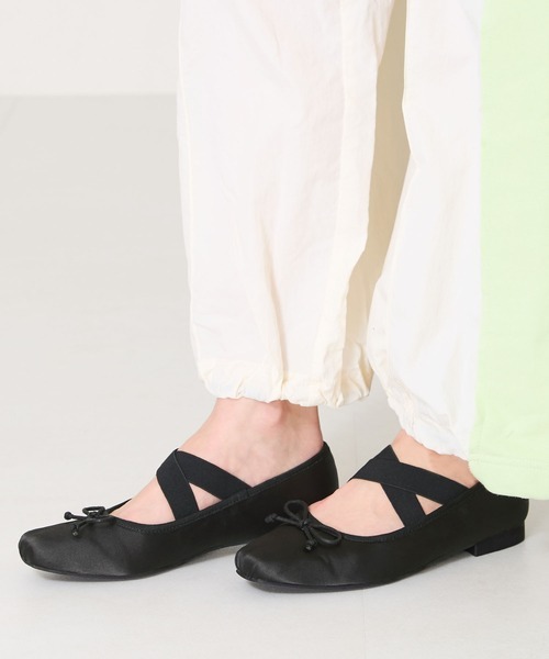 オリエンタルトラフィック(ORiental TRaffic) ゴムベルトサテンバレエシューズ