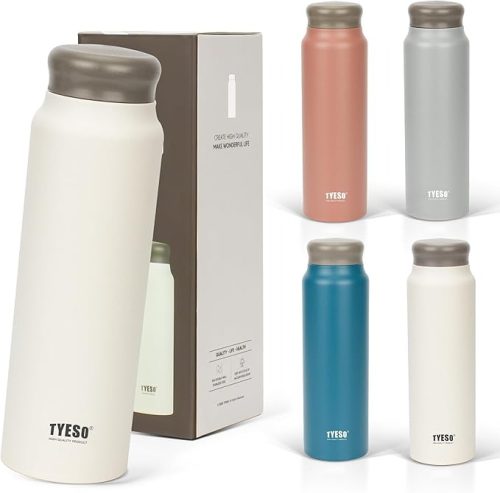 TYESO 水筒 軽量 スリム 800ml
