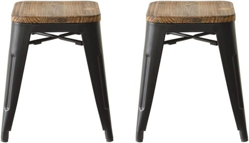 エアリゾームインテリア(Air Rhizome Interior) ヴィンテージウッドスツール ルイス 2脚セット air-m-94115-18-5x2