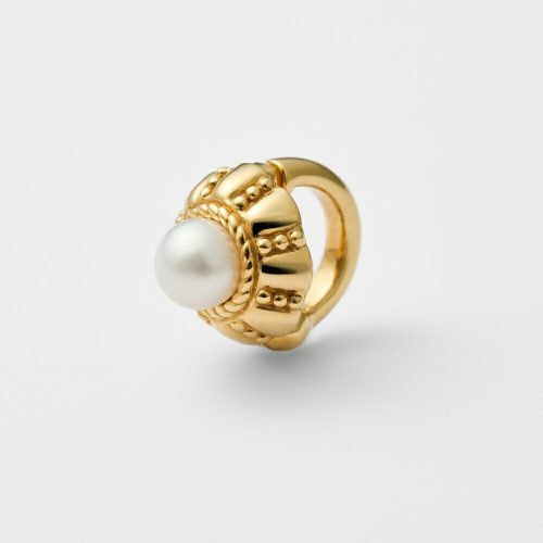 アガット(agete) ゴールドパールイヤーカフ 片耳用