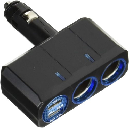 槌屋ヤック リングライトソケット ディレクション ツイン+2口USB 4.8A PZ710
