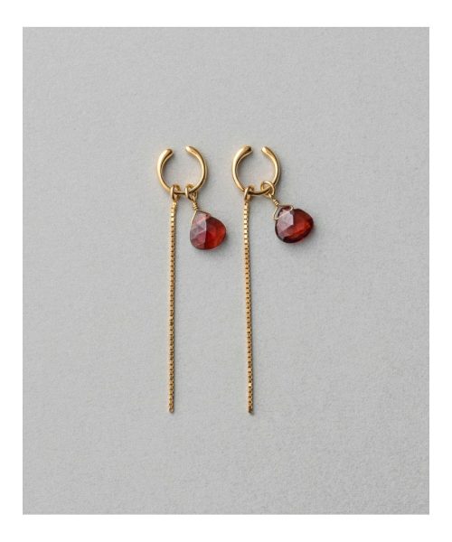 エテ(ete) イヤリング＆イヤリングチャーム ナチュラルストーン チェーン