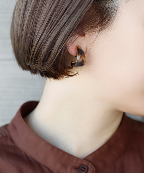 アネモネ(ANEMONE) カラーカールイヤリング