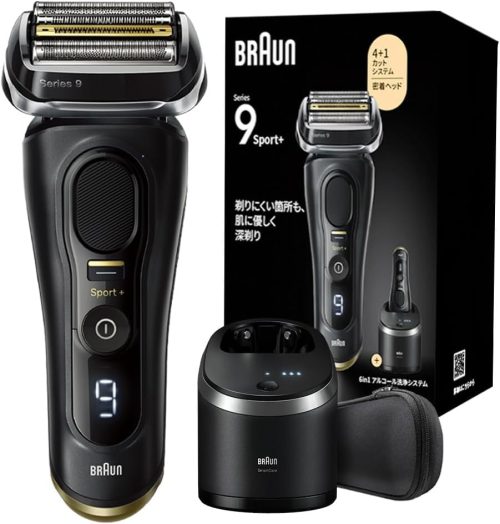 ブラウン 電気シェーバー シリーズ9 SPORT 電動 髭剃り メンズ 9360cc 【Amazon.co.jp 限定】6in1アルコール洗浄システム付 シェーバーケース付 ブラック
