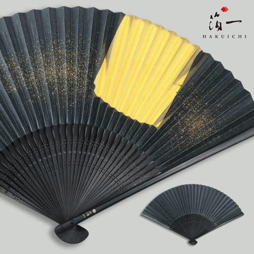 箔一(HAKUICHI) 金沢箔扇子 箔美 月夜