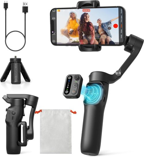 スマホ用3軸ジンバルビデオカメラ iPhone&Androidスマホ用ジンバル Amazon.co.jp: AOCHUAN SMART X スマホ用3軸ジンバル折りたたみ