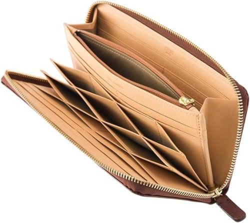 キプリス(CYPRIS) ラウンドファスナーハニーセル長財布 シラサギレザー