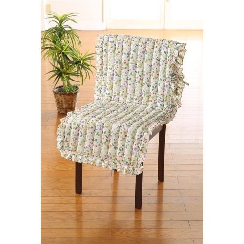 ベルメゾン(Belle Maison) ポケット付フリル椅子カバー 104344901001