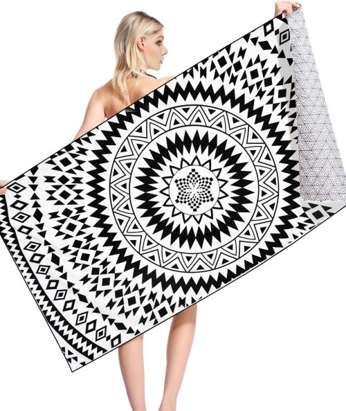 Blue Giraffe ビーチタオル