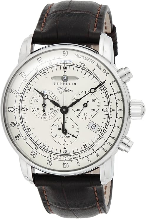 ツェッペリン(ZEPPELIN) 100周年記念シリーズ クロノグラフアラーム 7680-1N