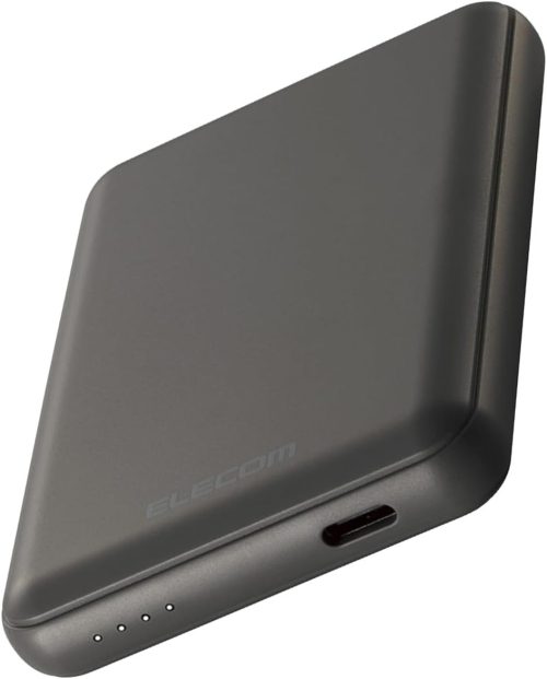 エレコム(ELECOM) 超コンパクトモバイルバッテリー DE-C48-5000DGY