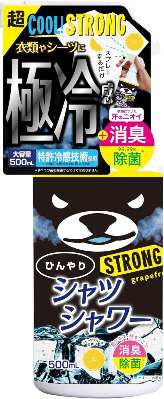 ときわ商会 ひんやりシャツシャワー ストロング グレープフルーツの香り 500ml