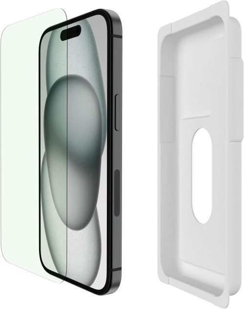 ベルキン(Belkin) UltraGlass 2 ブルーライト フィルター スクリーン プロテクター iPhone 15 用 OVA139zz