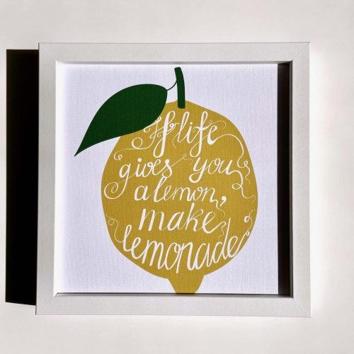 あゆわら(AYUWARA) アートフレーム サインフレーム レモン #ZSF-52141