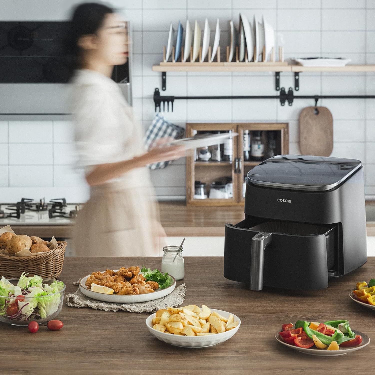 BRUNO ガラスエアフライヤー(アイボリー) BOE122-IV 1個 - アスクル