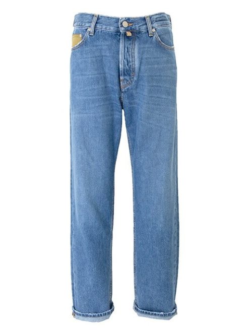 ヤコブコーエン(JACOB COHEN) Sean Regular 5 Pocket Jeans in Medium Blue Soft Denim