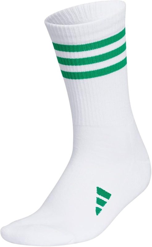 アディダス(adidas) クルー丈 スリーストライプ クッションソックス IS6533