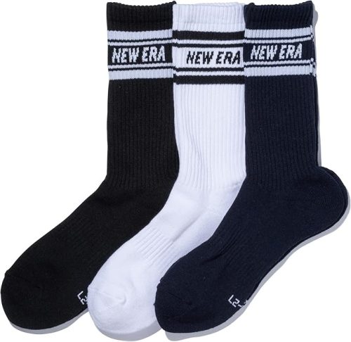 ニューエラ(New Era) ソックス クルー 3ペア ライン