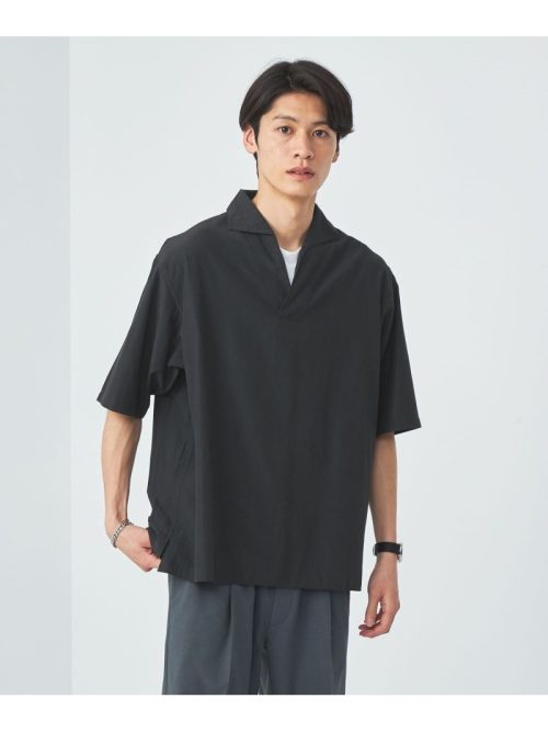 トリアセコットン スキッパー プルオーバー シャツ