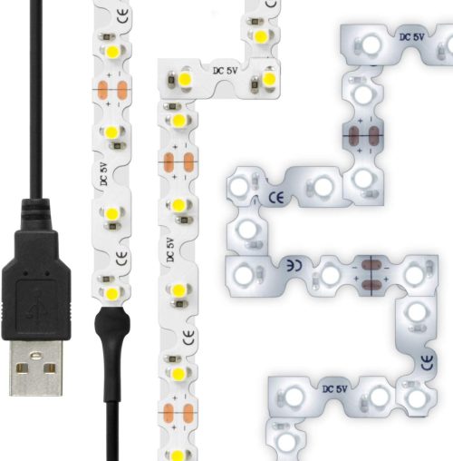 日本トラストテクノロジー(JTT) LEDテープライト 曲がる 貼レルヤ USB LEDTLHAUDL