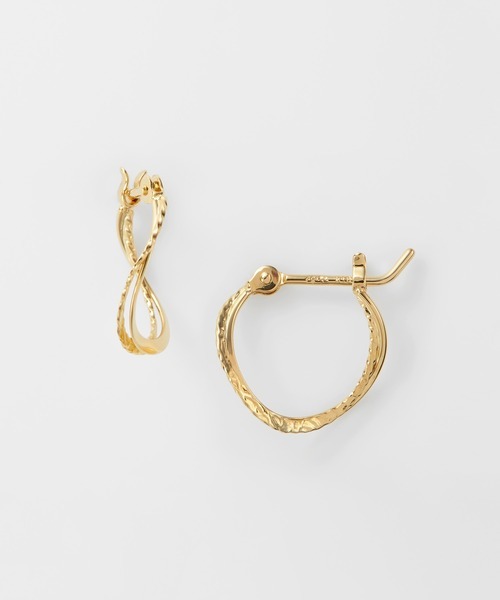 アガット(agete) K18フープピアス