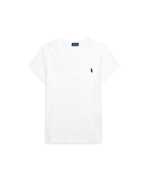 ポロラルフローレン(Polo Ralph Lauren) コットン ジャージー Vネック Tシャツ