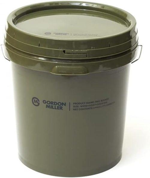 GORDON MILLER 車用 ペールバケツ フタ付き 洗車用 17L オリーブドラブ 32485