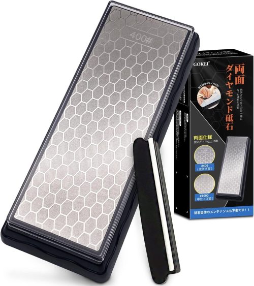 ゴケイ(GOKEI) 両面ダイヤモンド砥石 包丁研ぎクリップ付き