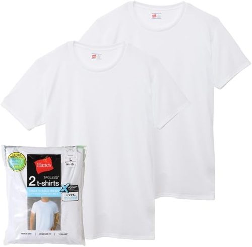 ヘインズ(Hanes) X-TEMP メッシュクルーネックTシャツ