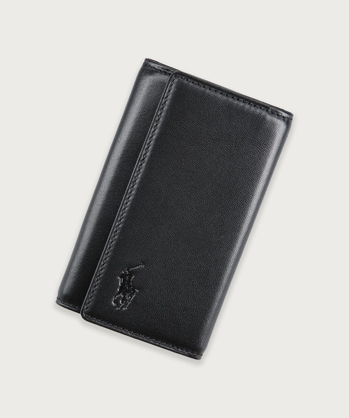 ポロラルフローレン(Polo Ralph Lauren) カーフレザー キーケース