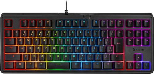 センチュリー(CENTURY) RACEN メンブレンゲーミングキーボードTKL CRC-GMBKRGB02