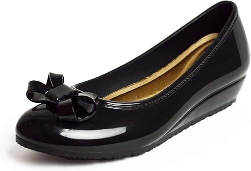 エンジェルフィット(Angel FiT) エナメル調レインパンプス