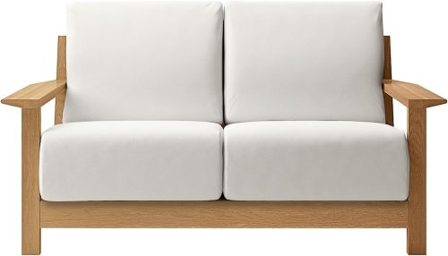 無印良品 ソファ本体木製フレーム ウレタンポケットコイル2シーター 12396772