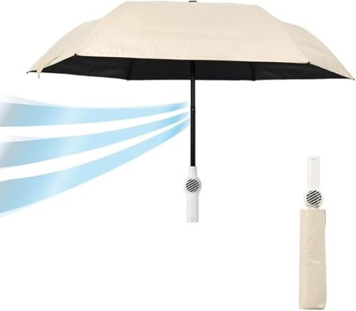 サンコー(THANKO) ファンが入った涼しい日傘 ファンブレラ POLE TKFA25S