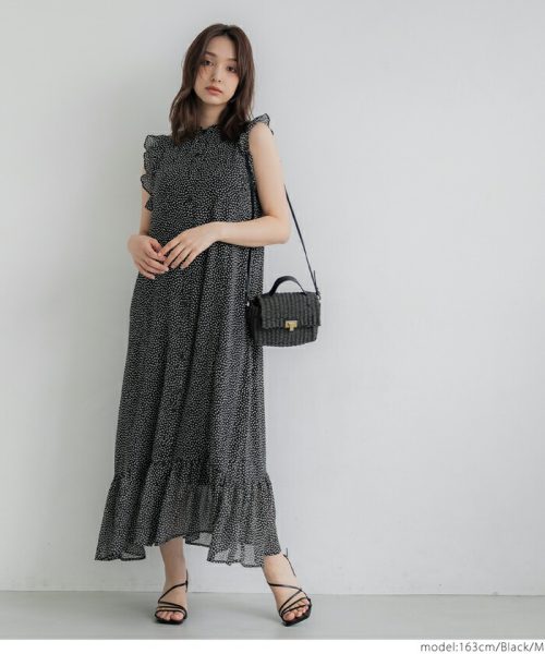 コカ(coca) シフォンノースリーブワンピース