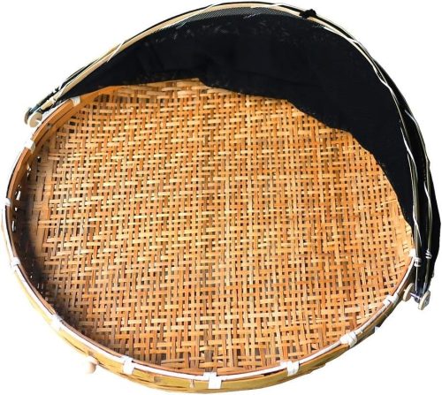 渋谷 GLOBAL&LOCAL 網付き竹製梅干しざる丸型