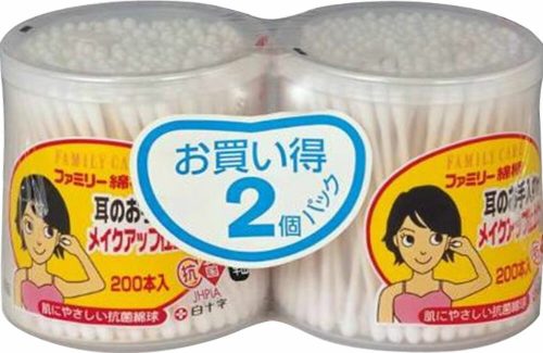 白十字 FCファミリー綿棒 200本 2個