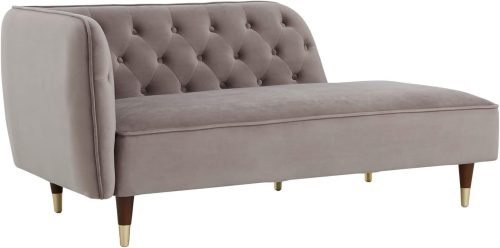 ロウヤ(LOWYA) 2人掛け カウチソファ ベルベット F201_G1036