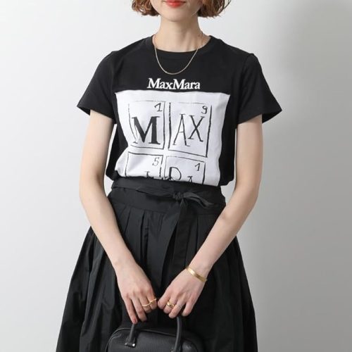 マックスマーラ(Max Mara) コリブリ ピュア コットン プリント Tシャツ