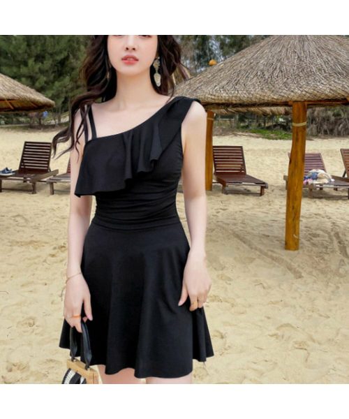 miniministore ワンショルダーワンピース水着 体型カバー