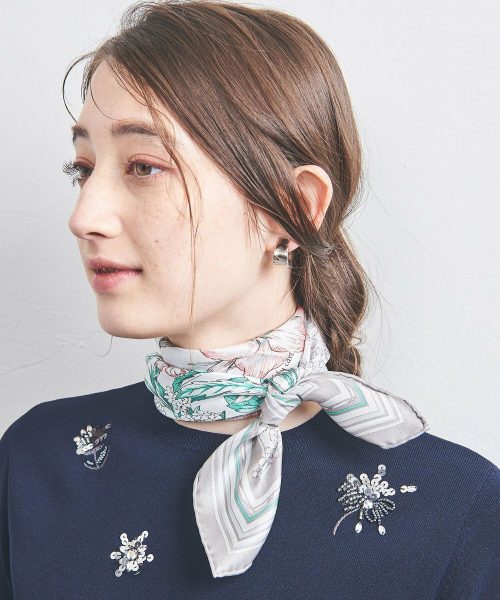 マニプリ(manipuri) SILK 65×65 スカーフ 25SS