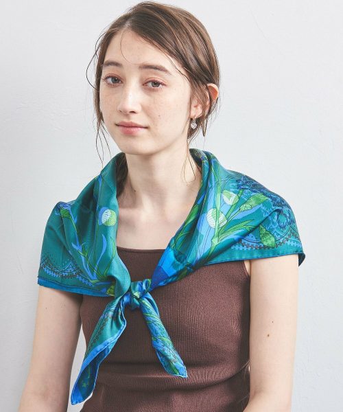 マニプリ(manipuri) SILK 88×88 スカーフ 25SS