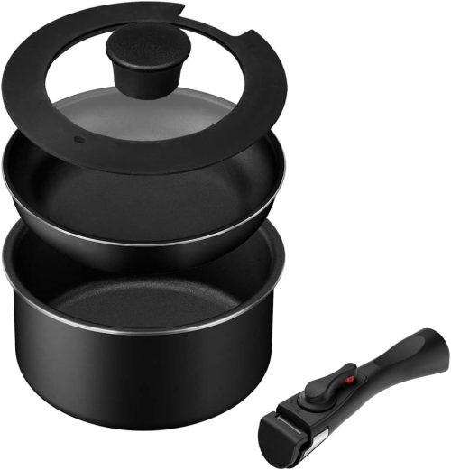 アイリスオーヤマ(IRIS OHYAMA) コンパクト鍋・フライパンセット 4点セット CPPF-4S