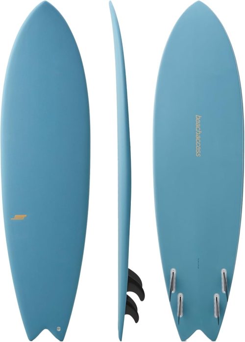 ビーチアクセス(Beach Access) HSソフトボード 6'10" クアッドフィッシュ ミッドレングス ワックスフリー