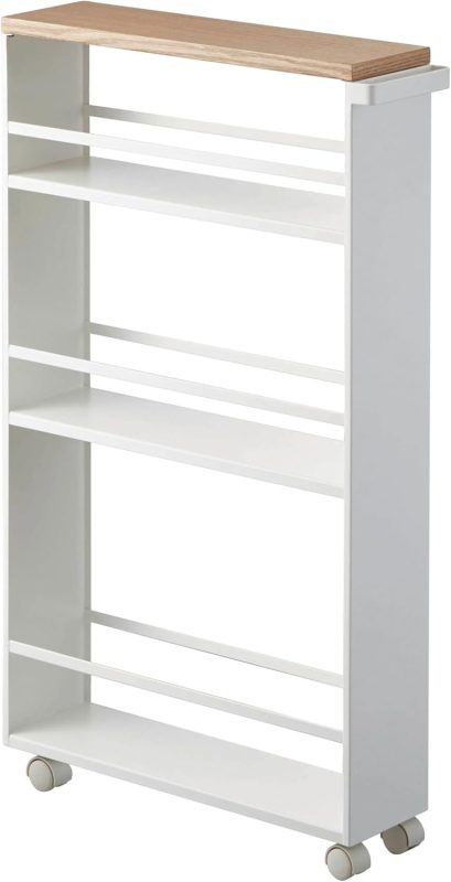 山崎実業 ハンドル付きスリムワゴン タワー