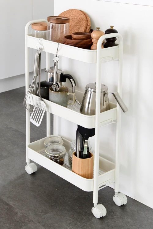 山善(YAMAZEN) キッチンワゴン LBW-3S